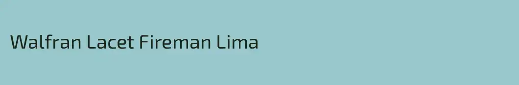 Walfran Lacet Fireman Lima